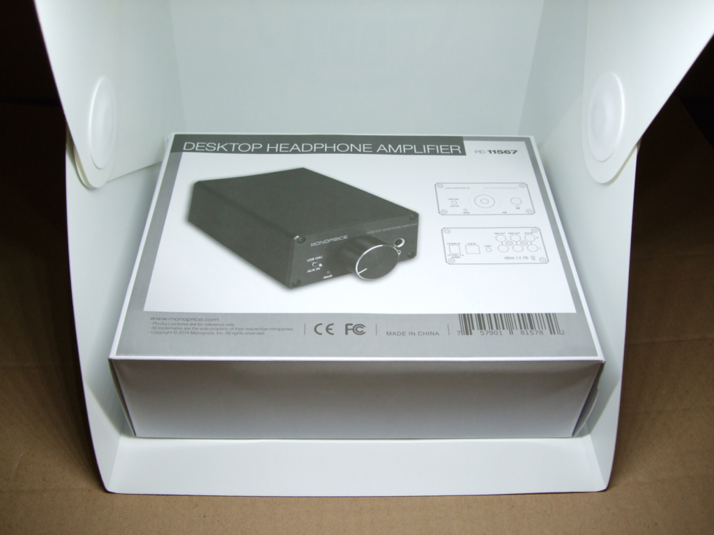 Unboxing the Monoprice Desktop Headphone Amp PID 11567